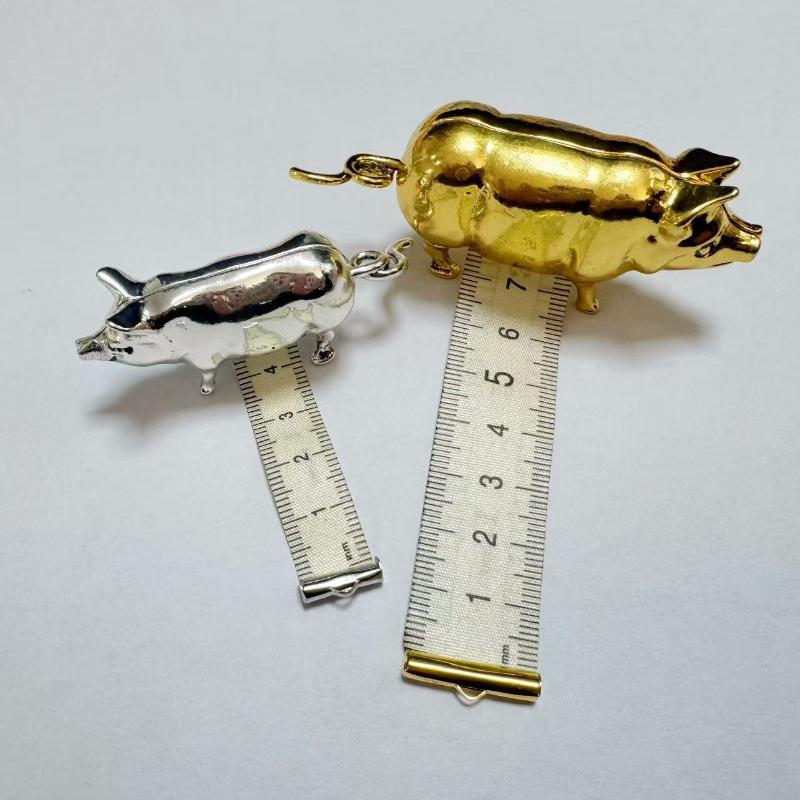 Tape Measure - Meteran Mini Bentuk Babi Vintage, Penggaris
