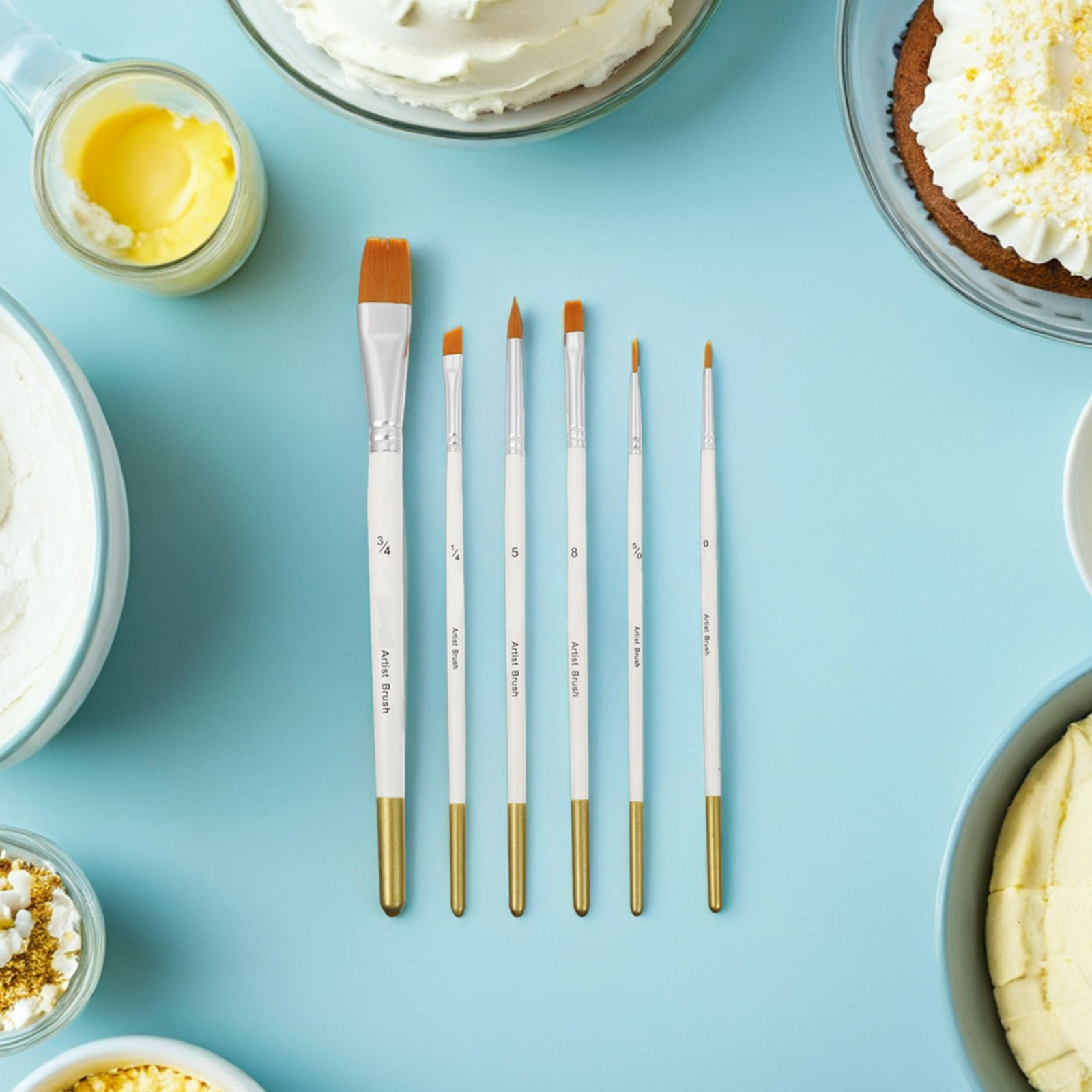 Paint Brush - 12 Buah Set Kuas Dekorasi Kue