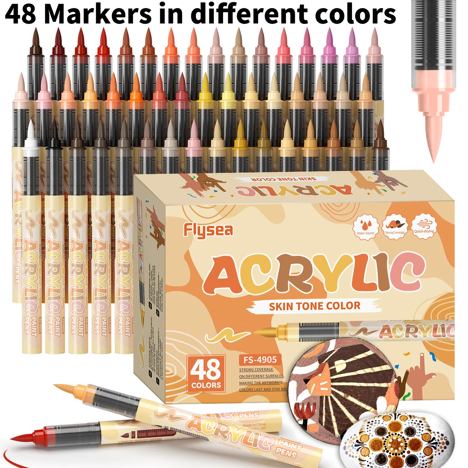 12-72 Spidol Warna Kulit denga - Paint Brush ulasan dan harga